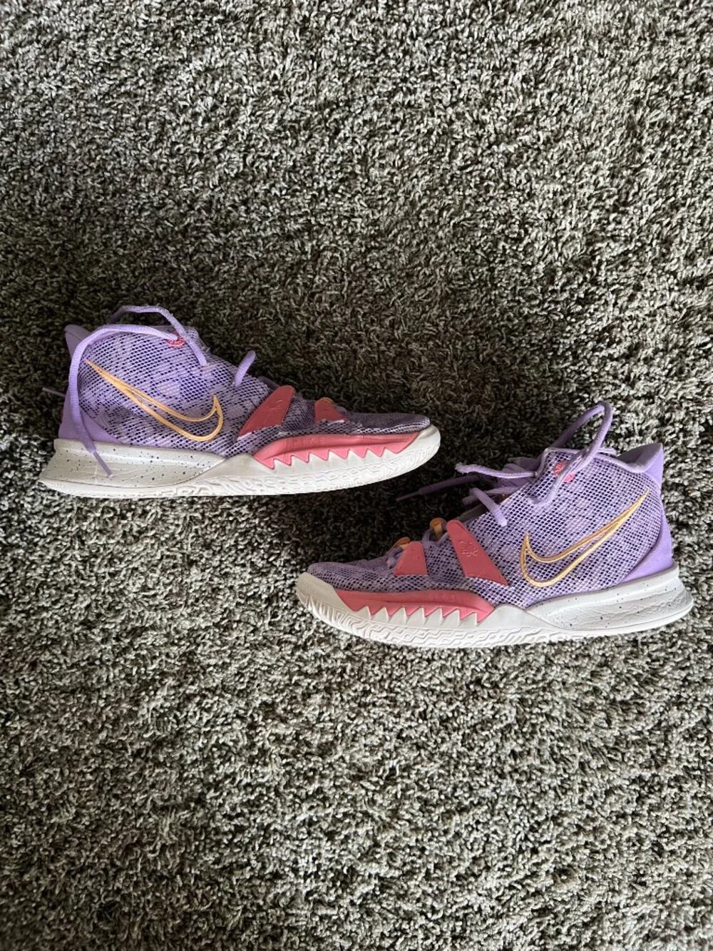 Girls Rare Nike Kyrie 7 Lilac Melon Tint CT4080-501 GS Youth Size 7Y